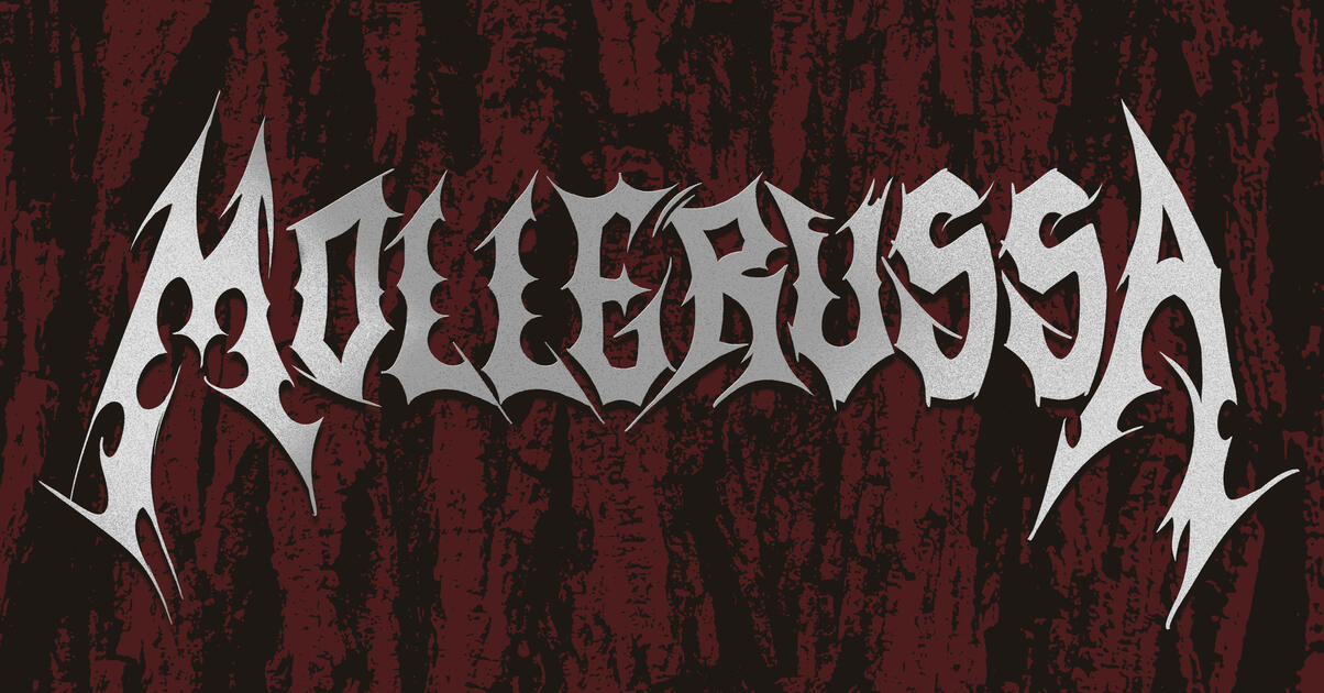 "Mollerussa Metalfest" lettering
